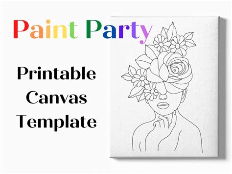 canvas for sip and paint|paint and sip canvas templates.